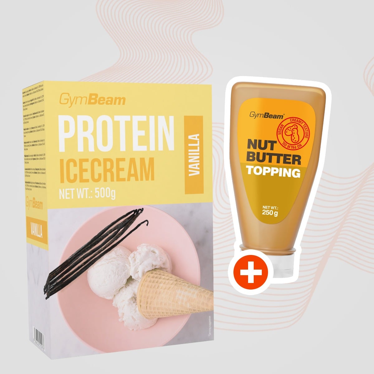Proteinová zmrzlina Protein Ice Cream 500 g - GymBeam + dárek