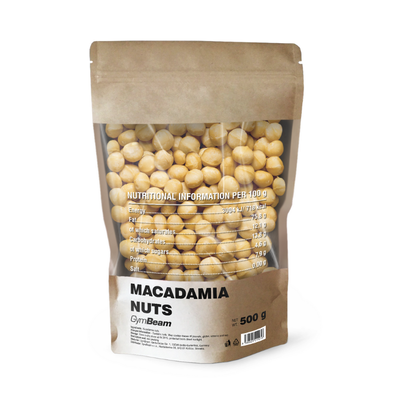 Makadamové ořechy - GymBeam  500 g