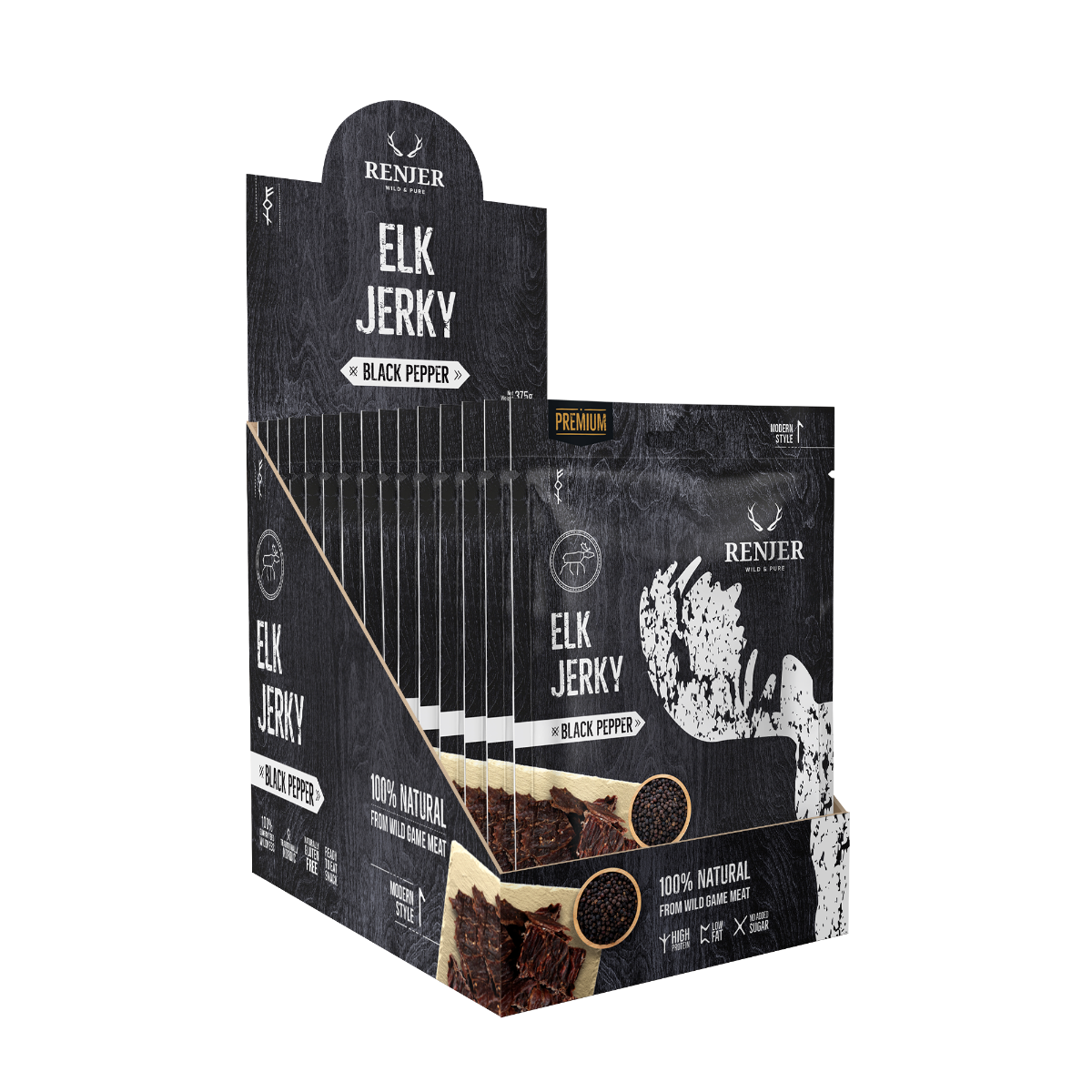 Renjer Jerky Losí sušené maso