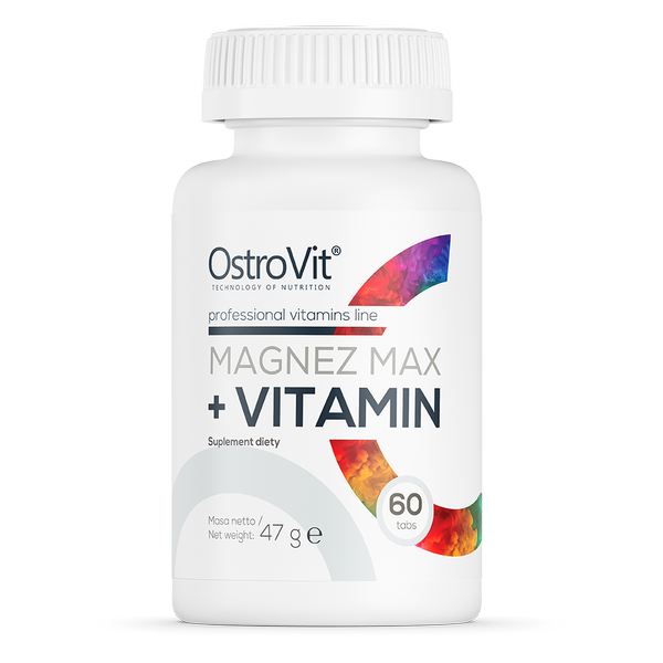 Magnez MAX + Vitamín 60 tabs - OstroVit
