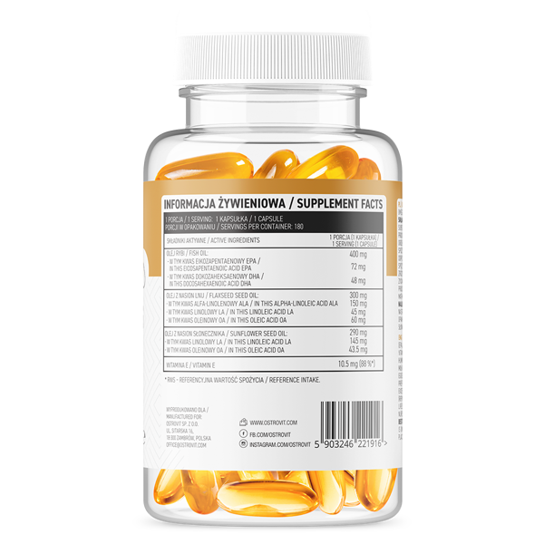Omega 3-6-9 - OstroVit  90 kaps.