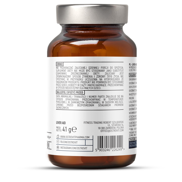 Podpora jater Liver Aid - OstroVit  90 kaps.