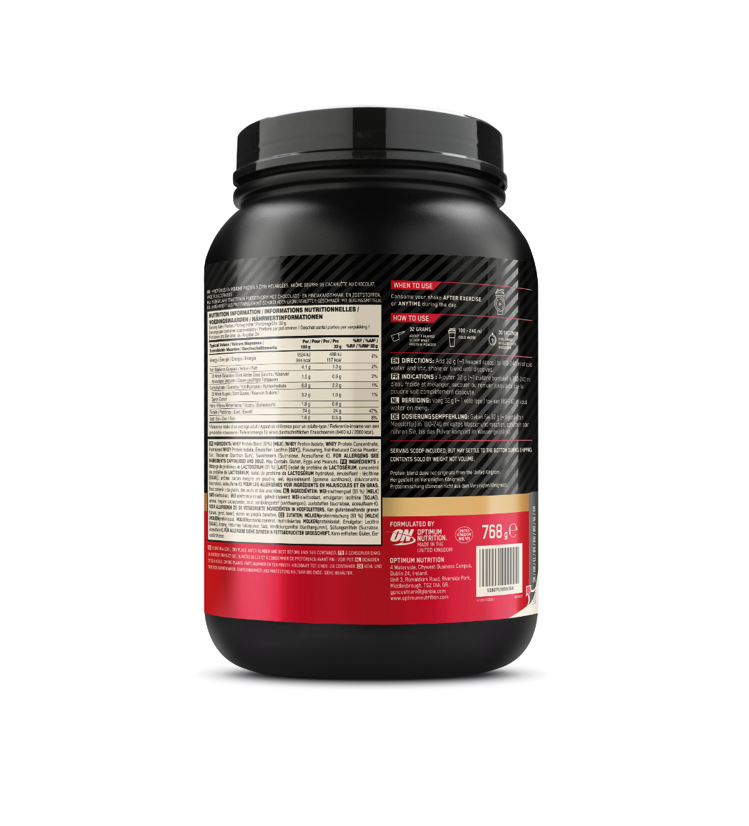 100% Whey Gold Standard - Optimum Nutrition čokoláda arašidové máslo