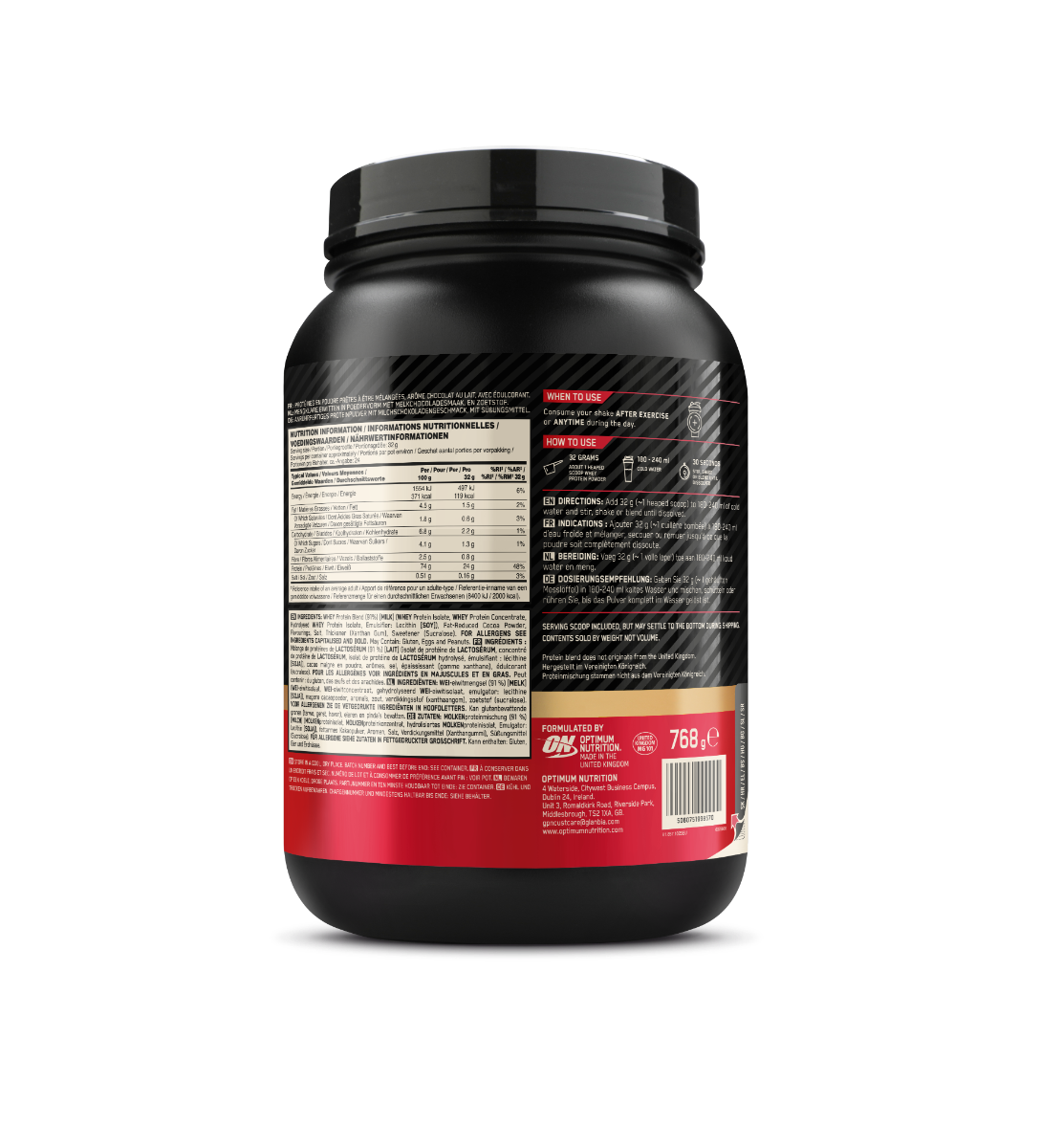 100% Whey Gold Standard - Optimum Nutrition mimořádně mléčná čokoláda