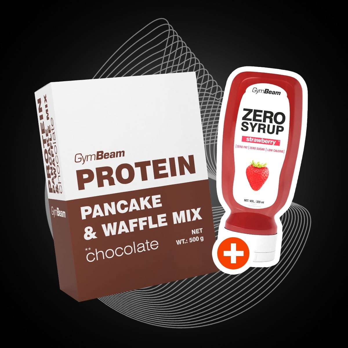 Proteinové palačinky Pancake & Waffle Mix 500 g - GymBeam + dárek 