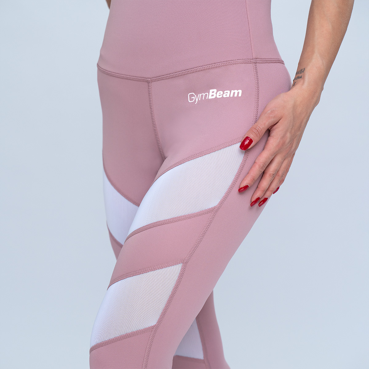 GymBeam Dámské legíny Fave Dusty Rose (obrázek 3)