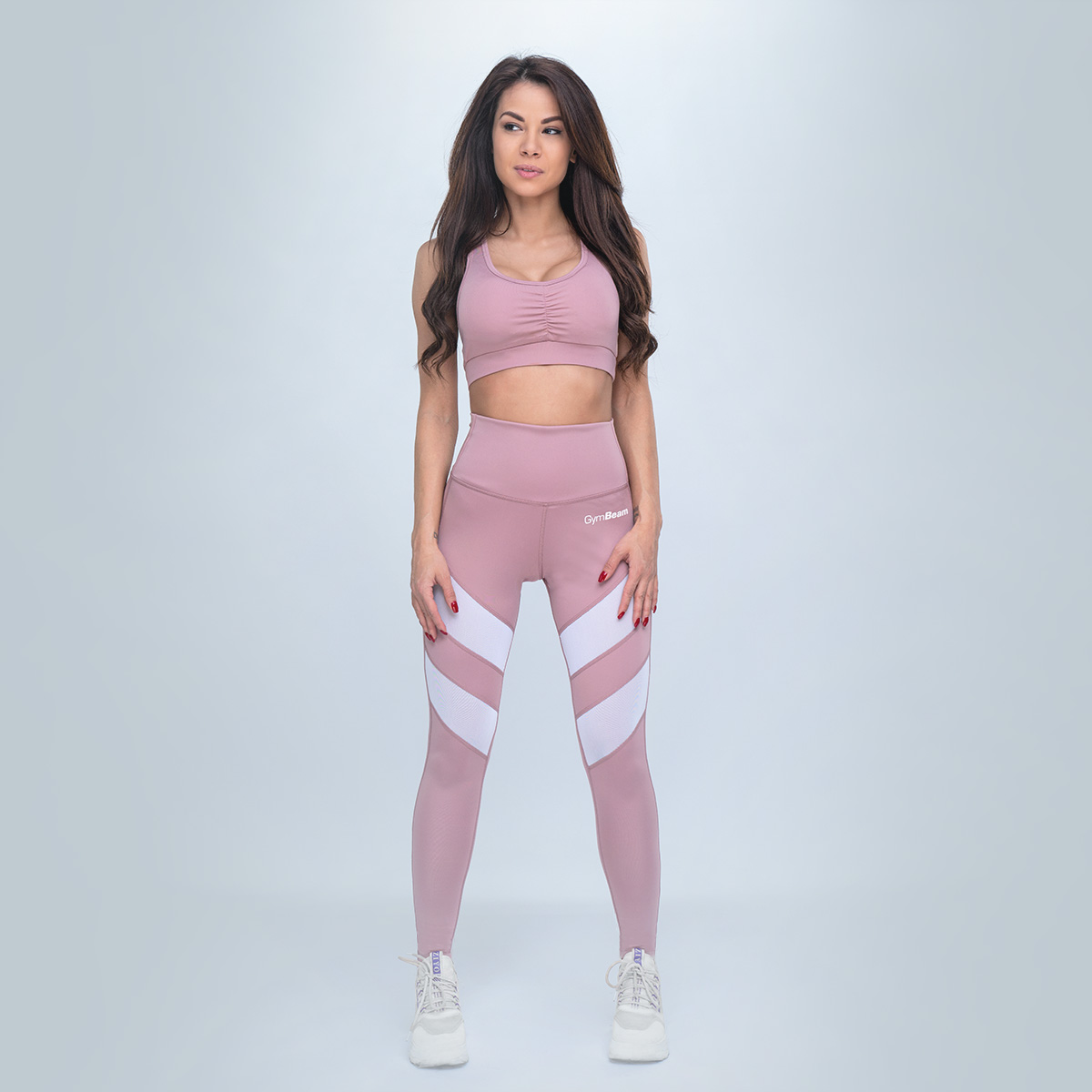 GymBeam Dámské legíny Fave Dusty Rose (obrázek 4)