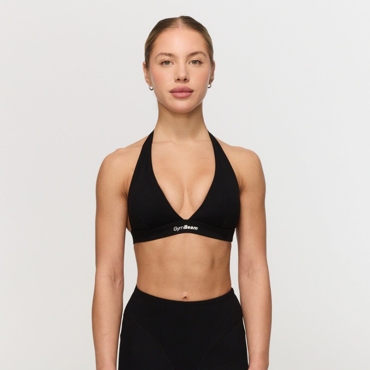 Sportovní podprsenka Halter Fierce Black - GymBeam
