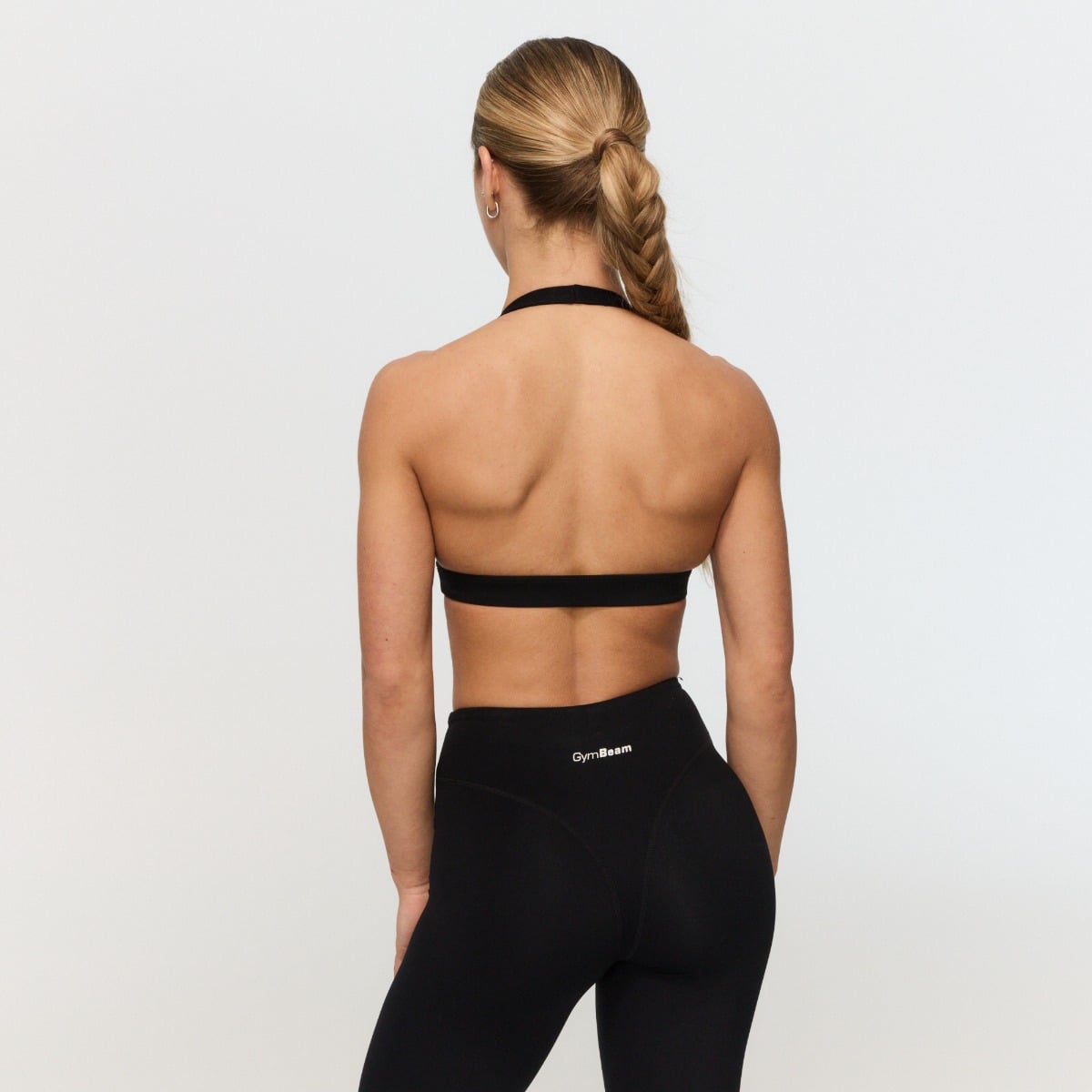 Sportovní podprsenka Halter Fierce Black - GymBeam