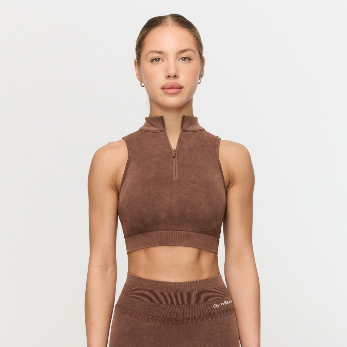 Bezešvá sportovní podprsenka Fierce Brown - GymBeam