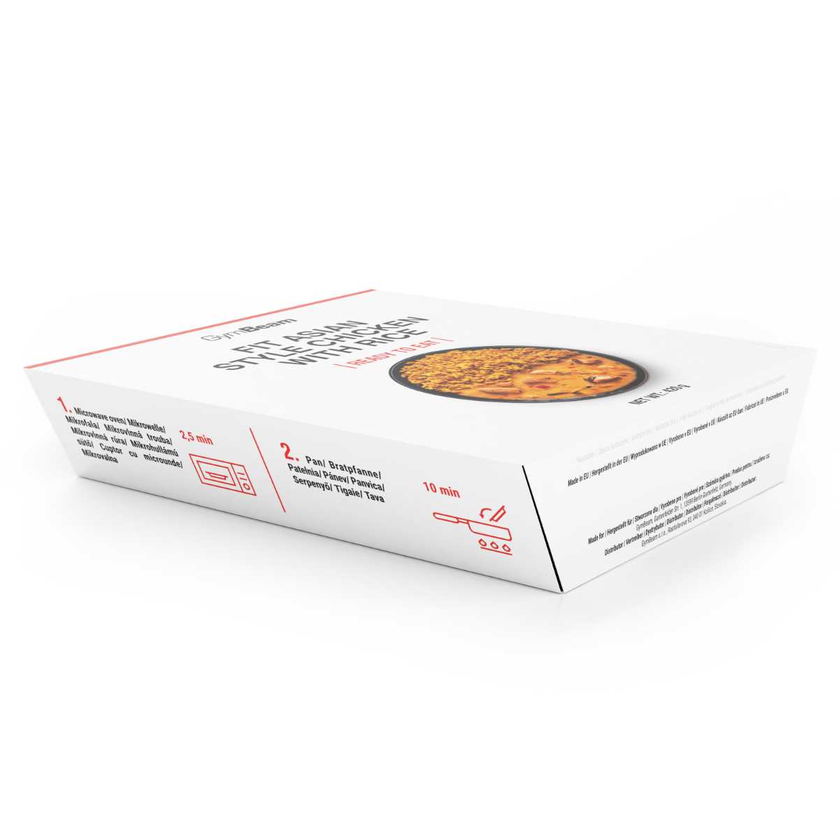 FIT Kuřecí s rýží na asijský způsob Ready to eat - GymBeam  420 g