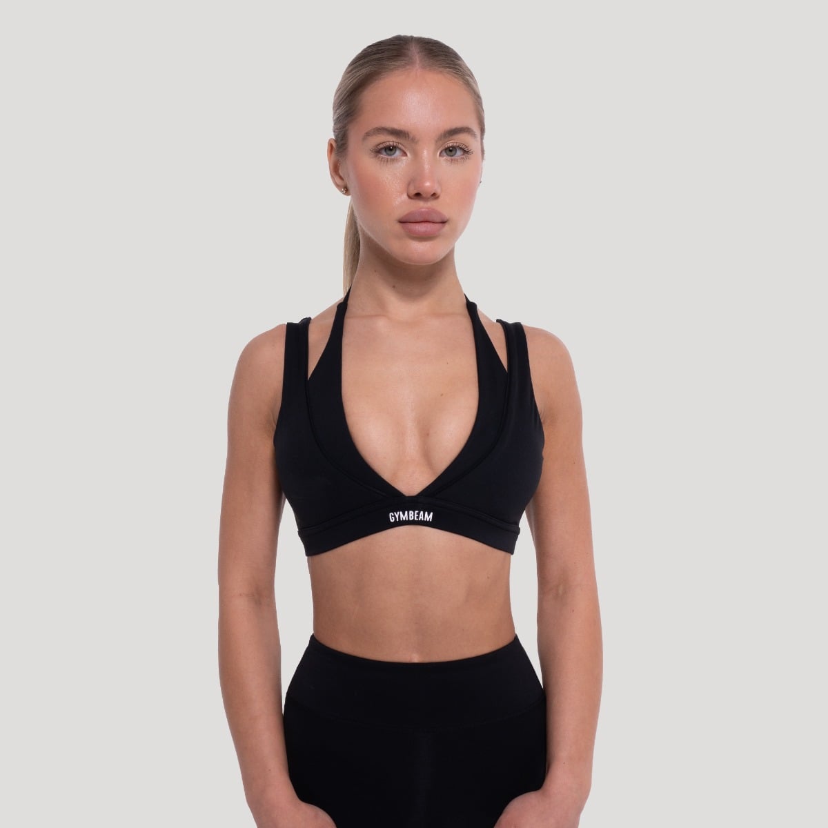 Sportovní podprsenka Flow Black – GymBeam