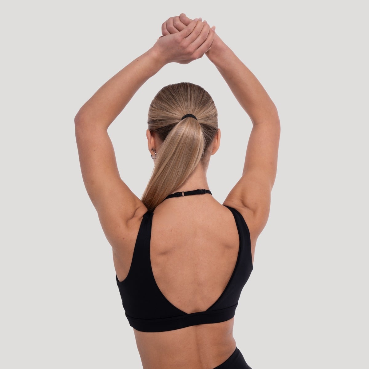 Sportovní podprsenka Flow Black – GymBeam