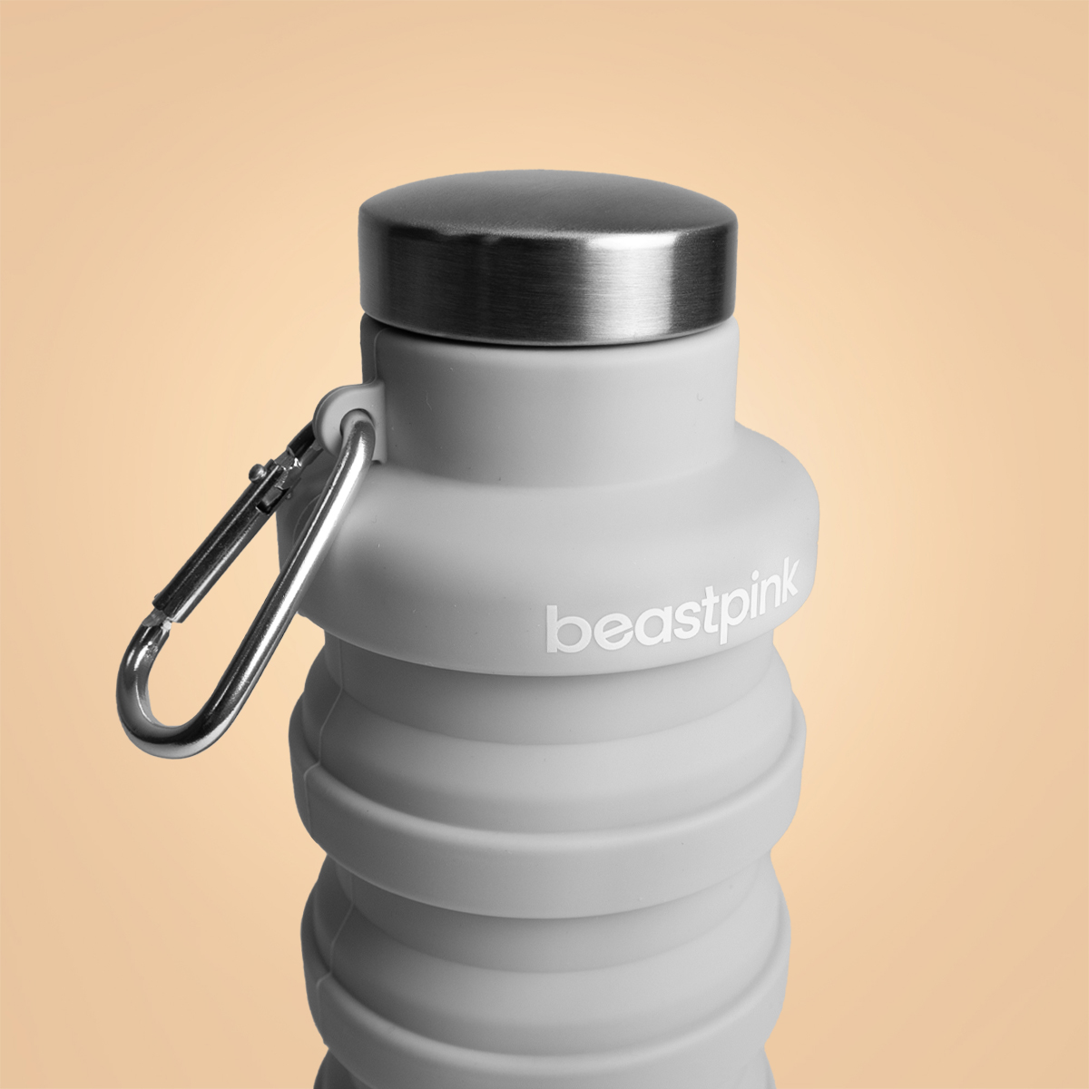 BeastPink Skládací láhev Grey 500 ml (obrázek 3)