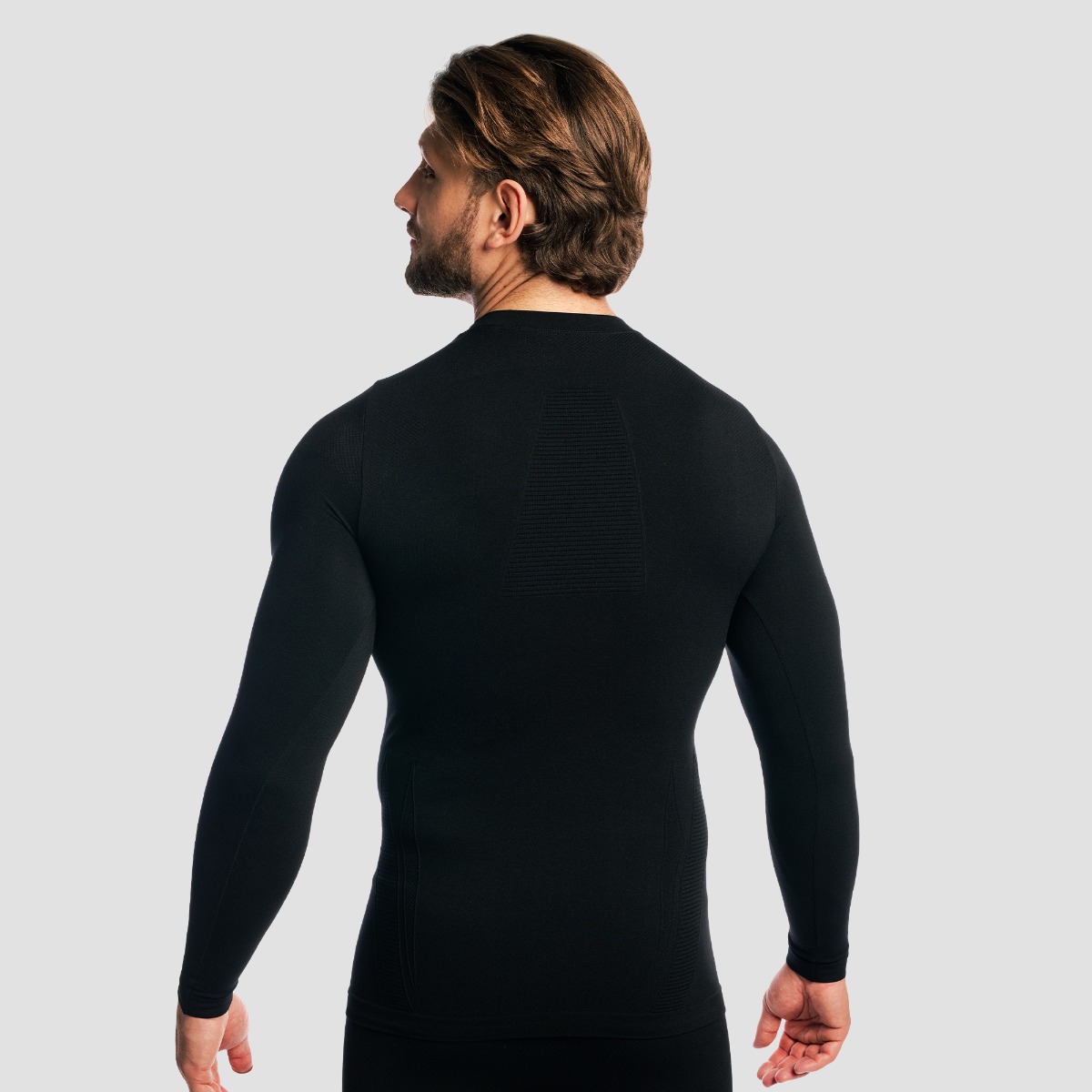 GymBeam Tričko s dlouhým rukávem Fuse Black (obrázek 3)