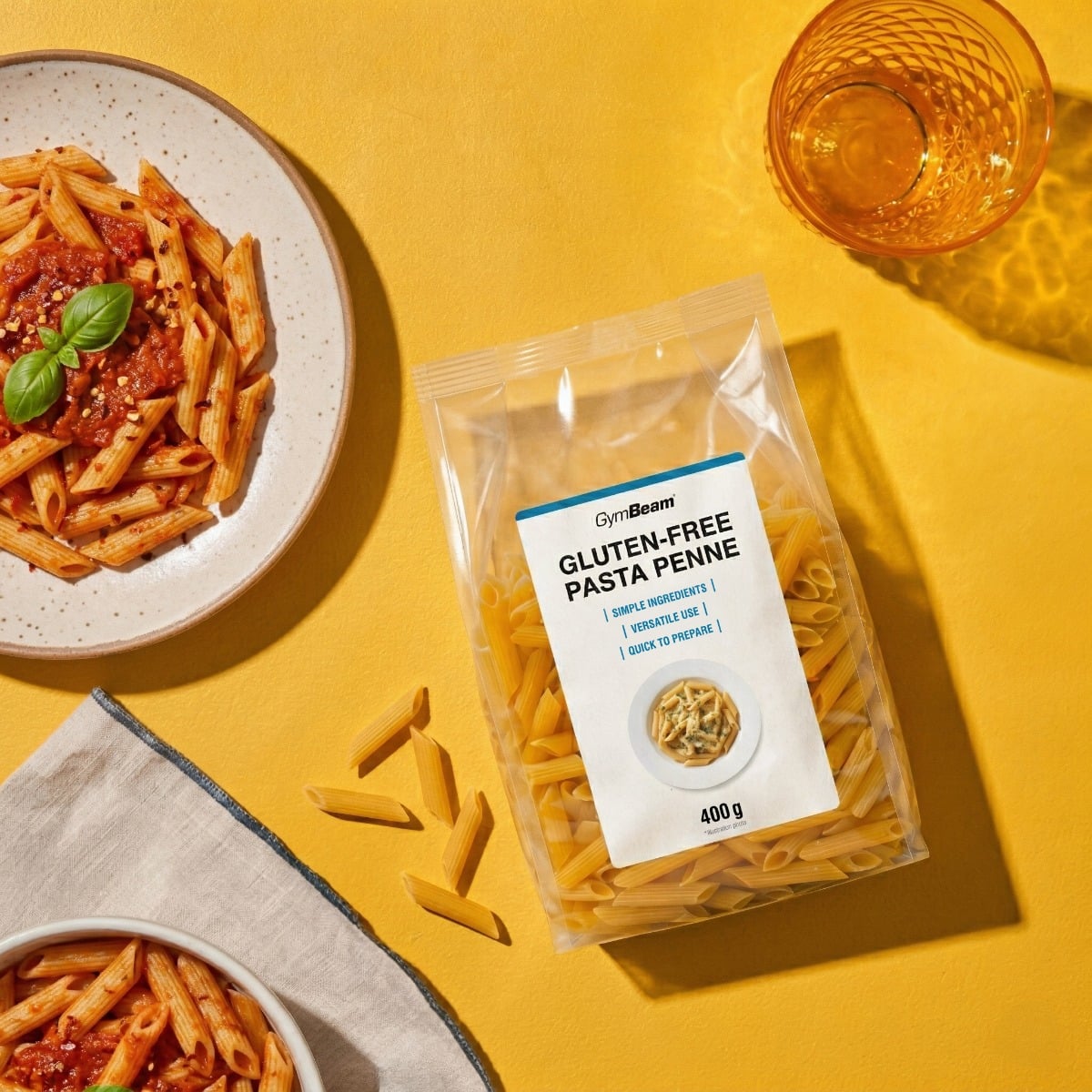 Bezlepkové těstoviny penne - GymBeam