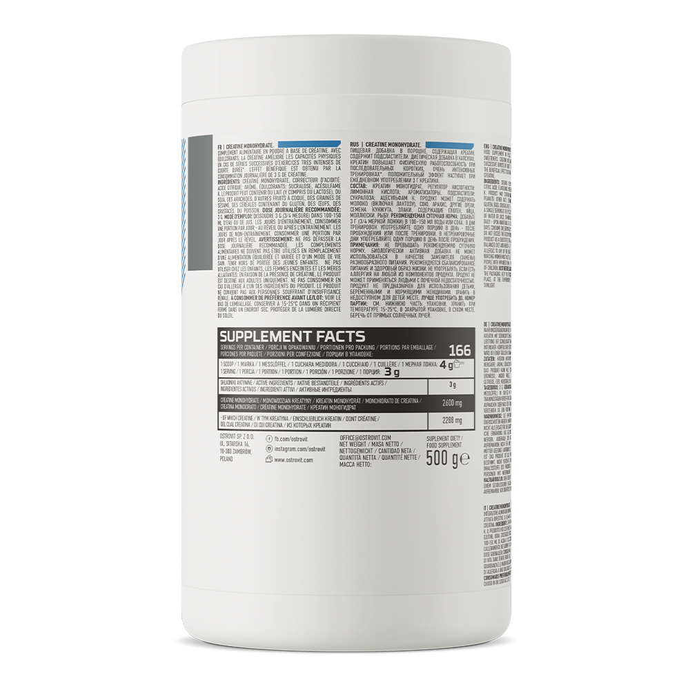 Kreatin Monohydrát - OstroVit citrón 500 g