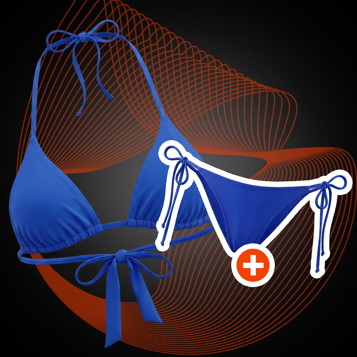 Vrchní díl plavek MIAMI Dawn Blue - GymBeam + dárek 