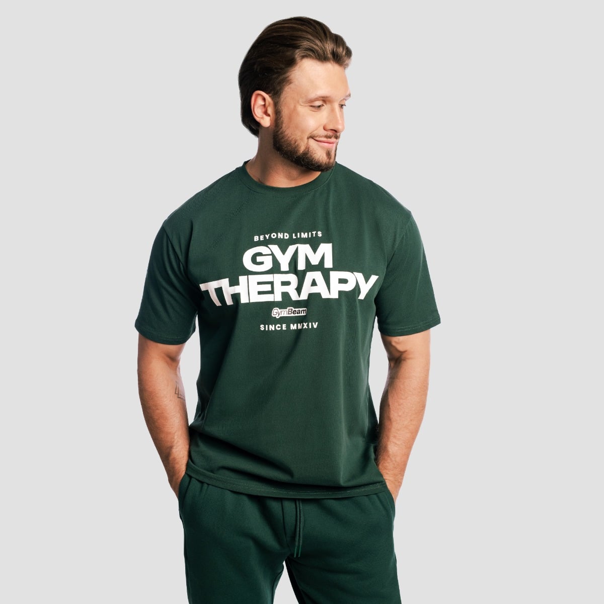 GymBeam Tričko Gym Therapy Forest (obrázek 4)