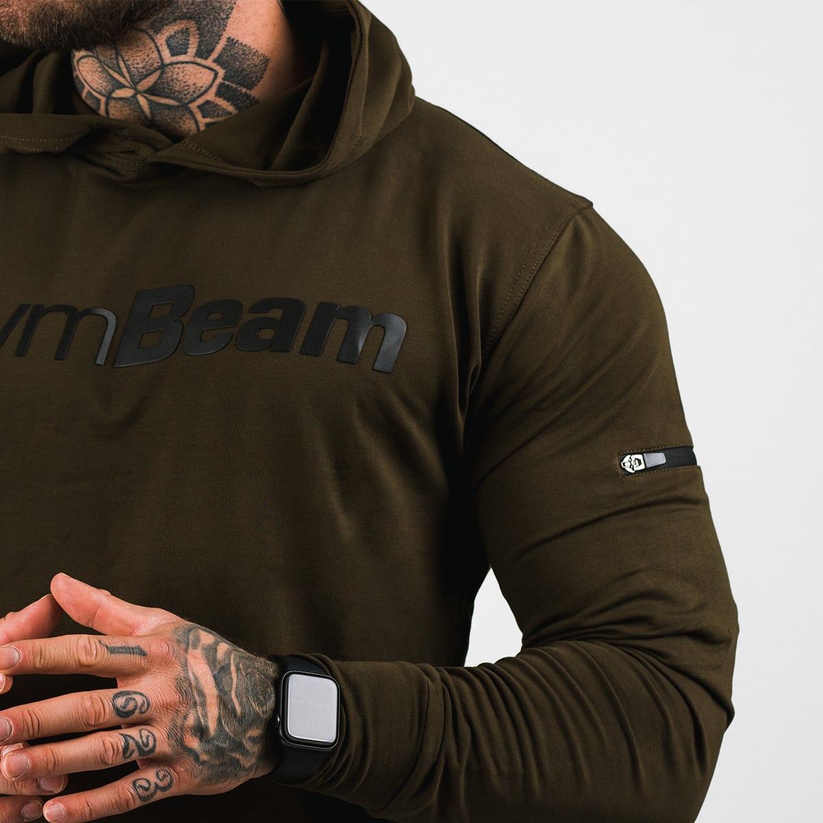 Mikina Urban Military Green - GymBeam vojenská zelená XXL