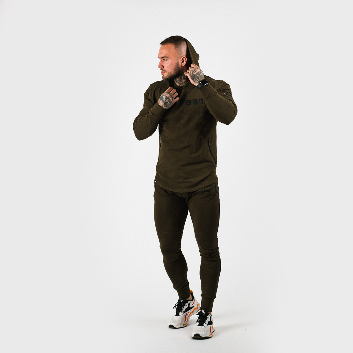 Mikina Urban Military Green - GymBeam vojenská zelená XXL