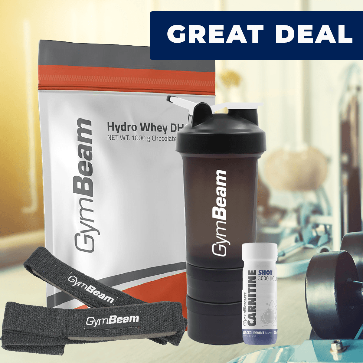 Protein Hydro Whey DH 32 syrovátkový hydrolyzát - GymBeam čokoláda