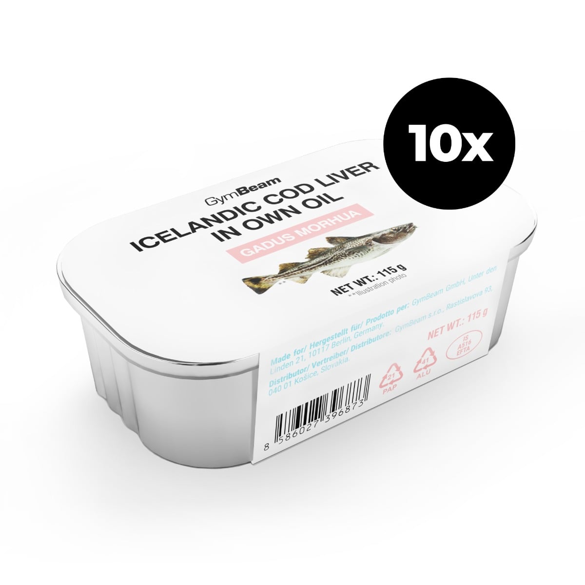 GymBeam Icelandic cod liver in own oil (obrázek 3)