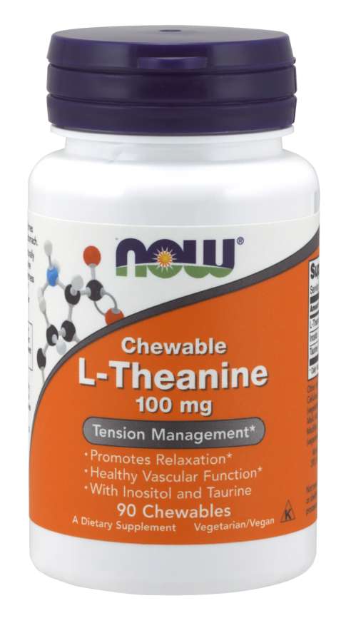 L-Theanin 100 mg - NOW Foods  90 kaps.