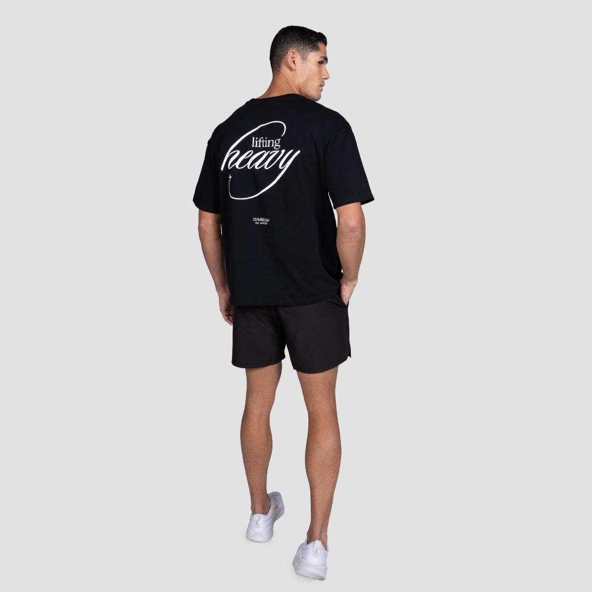 GymBeam Tričko Lifting Heavy Black (obrázek 5)