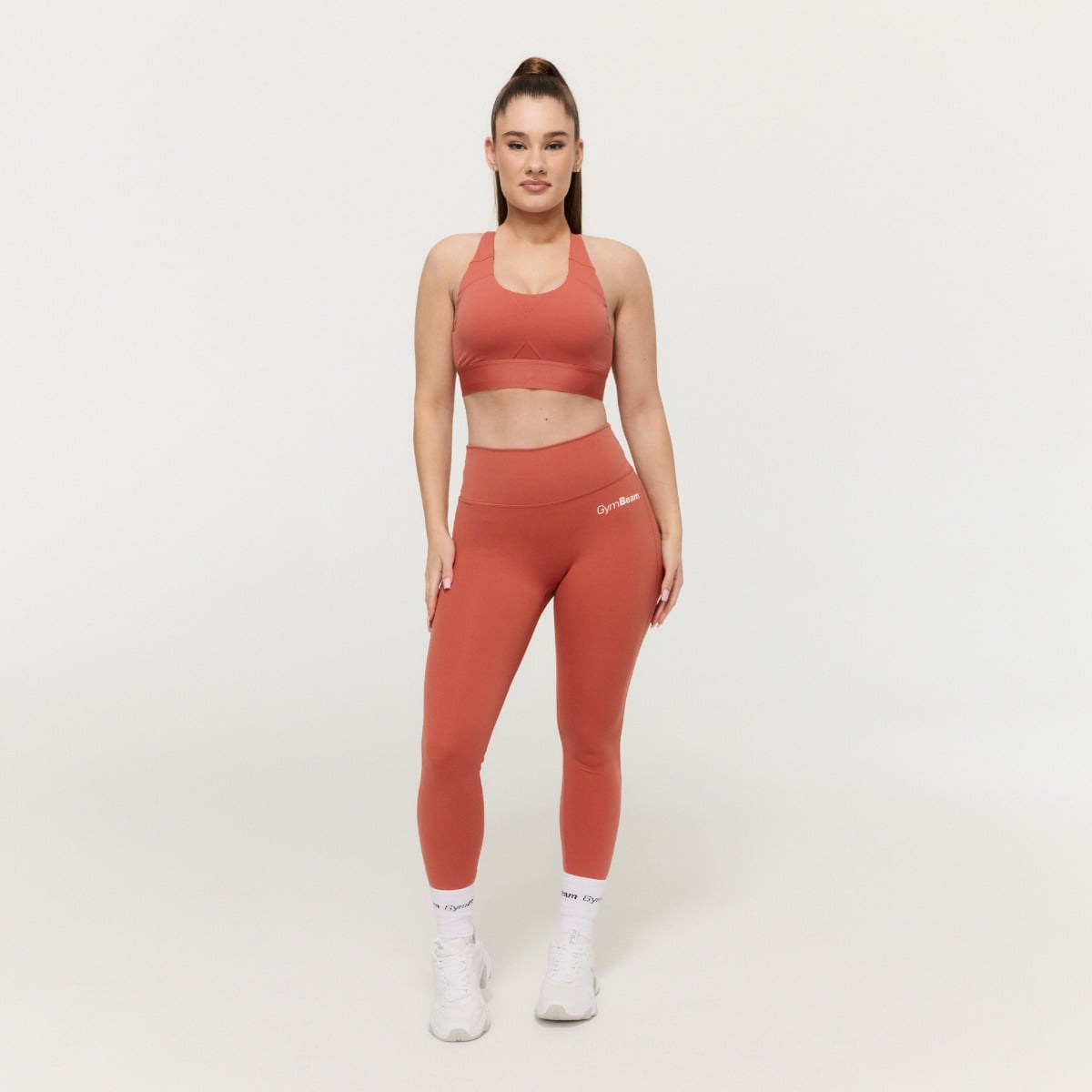 Sportovní podprsenka Limitless Cinnamon - GymBeam cinnamon XXL