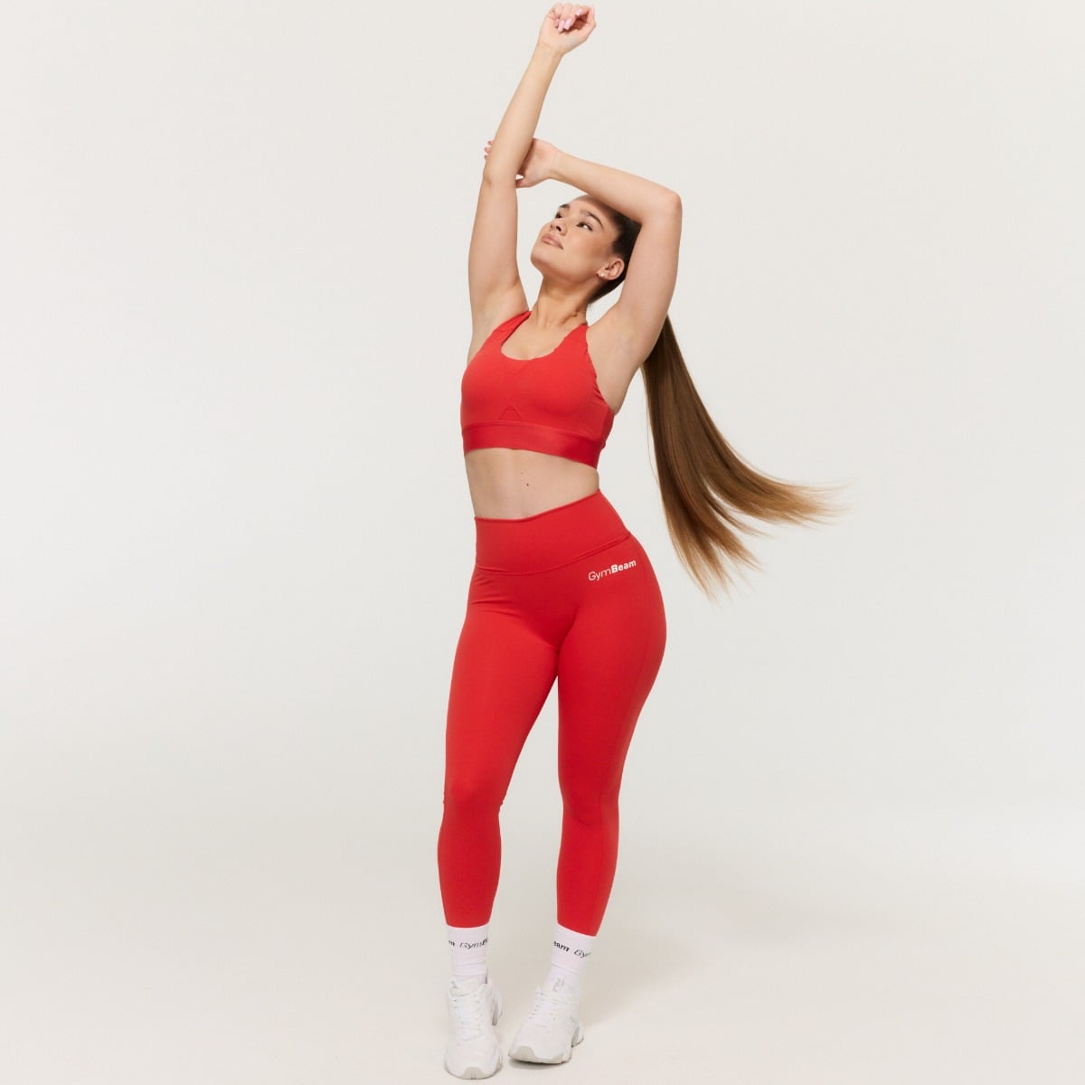 Sportovní podprsenka Limitless Hot Red - GymBeam hot red XL
