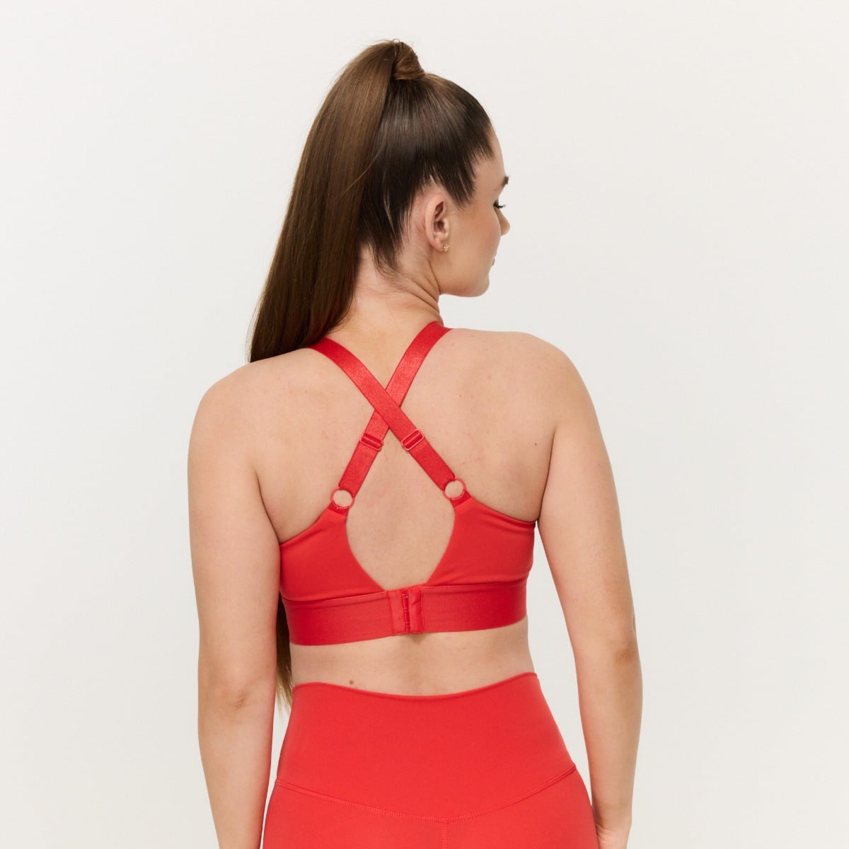 Sportovní podprsenka Limitless Hot Red - GymBeam