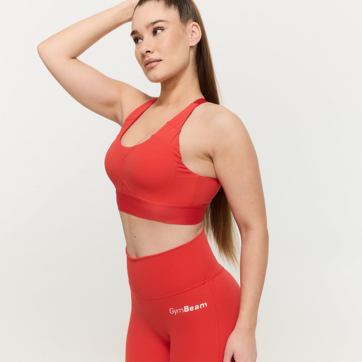 Sportovní podprsenka Limitless Hot Red - GymBeam hot red XL