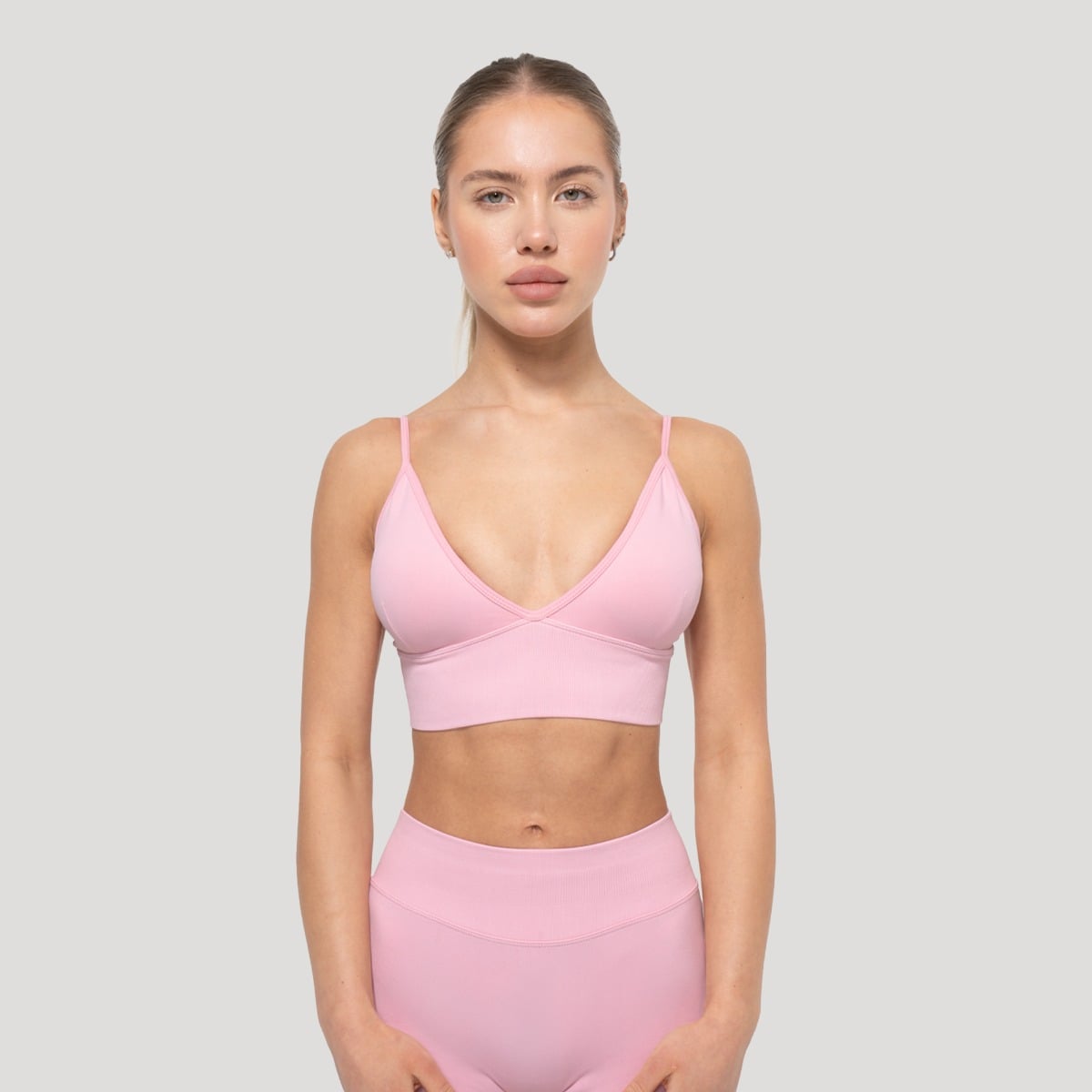 Sportovní podprsenka Luma Baby Pink - GymBeam