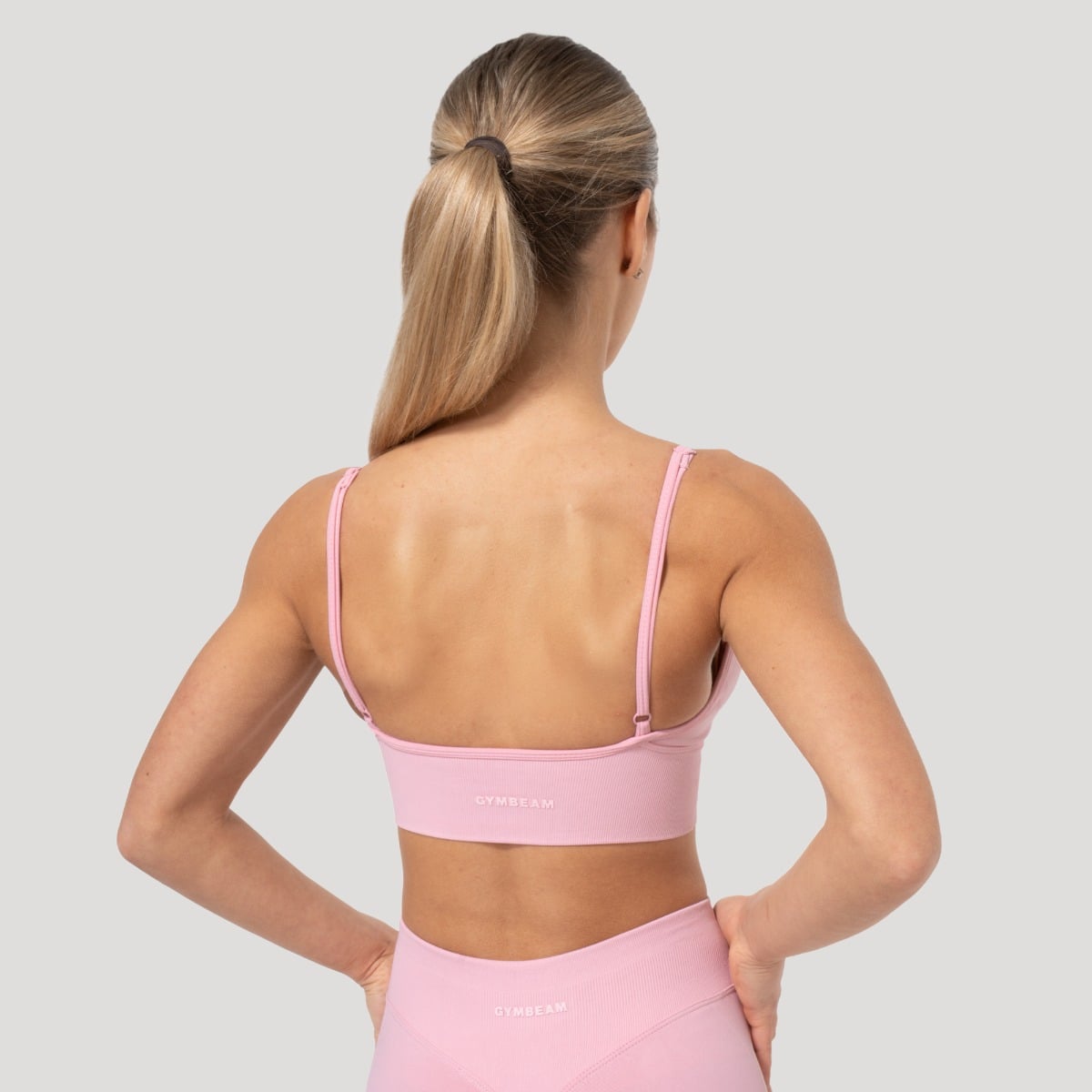 Sportovní podprsenka Luma Baby Pink - GymBeam