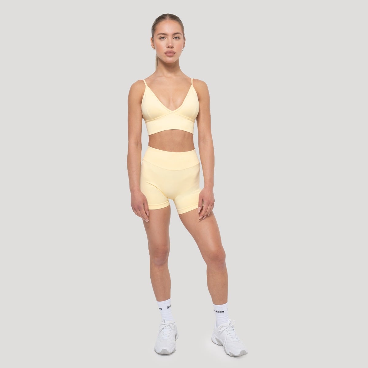 GymBeam Sportovní podprsenka Luma Butter Yellow (obrázek 5)