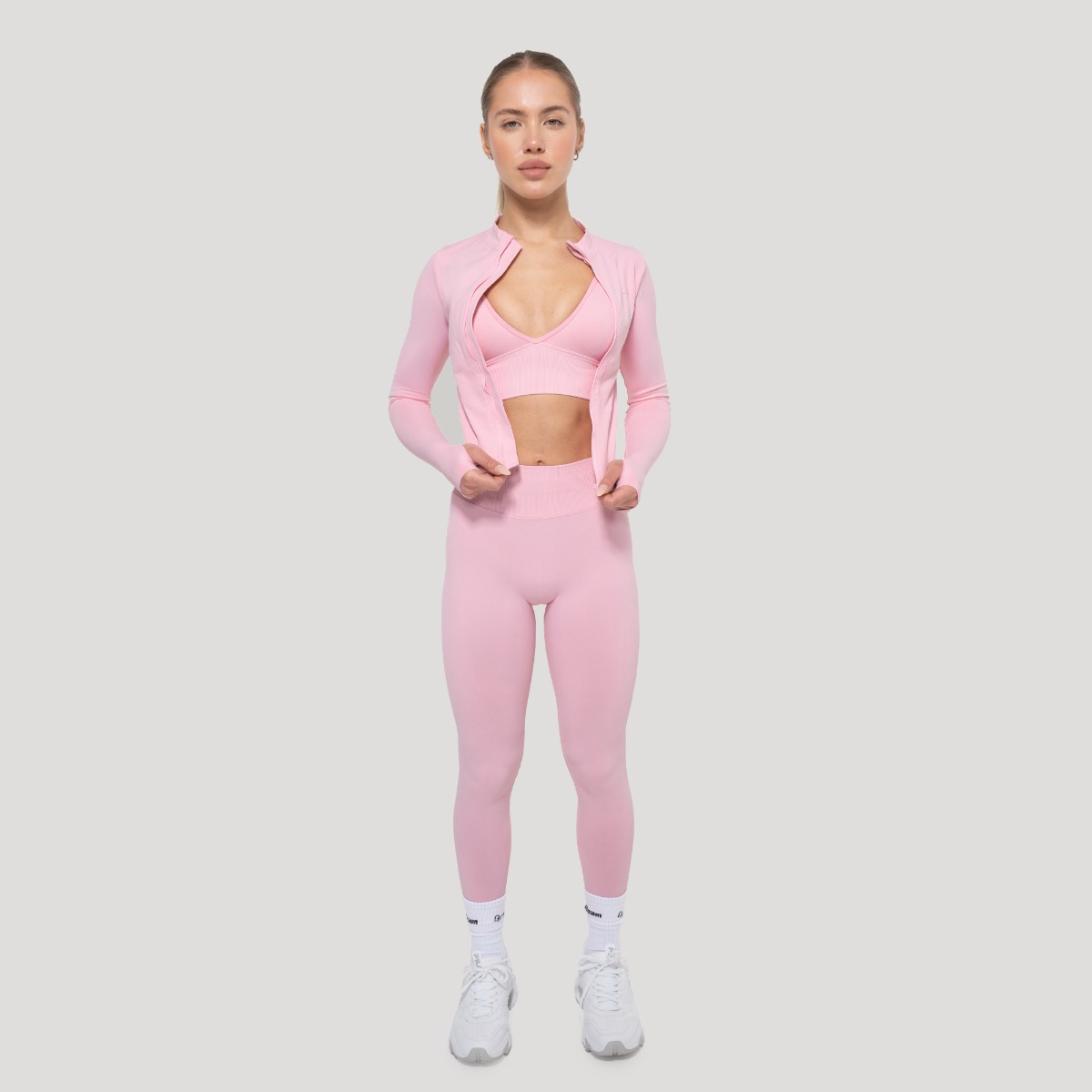 Dámský sportovní top Luma Baby Pink - GymBeam růžová S