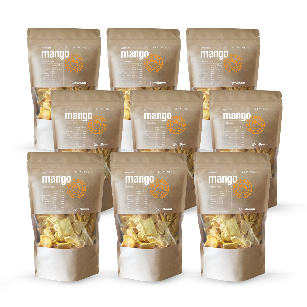GymBeam Lyofilizované mango