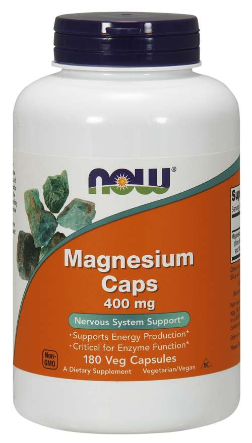 Magnézium 400 mg - NOW Foods  180 kaps.