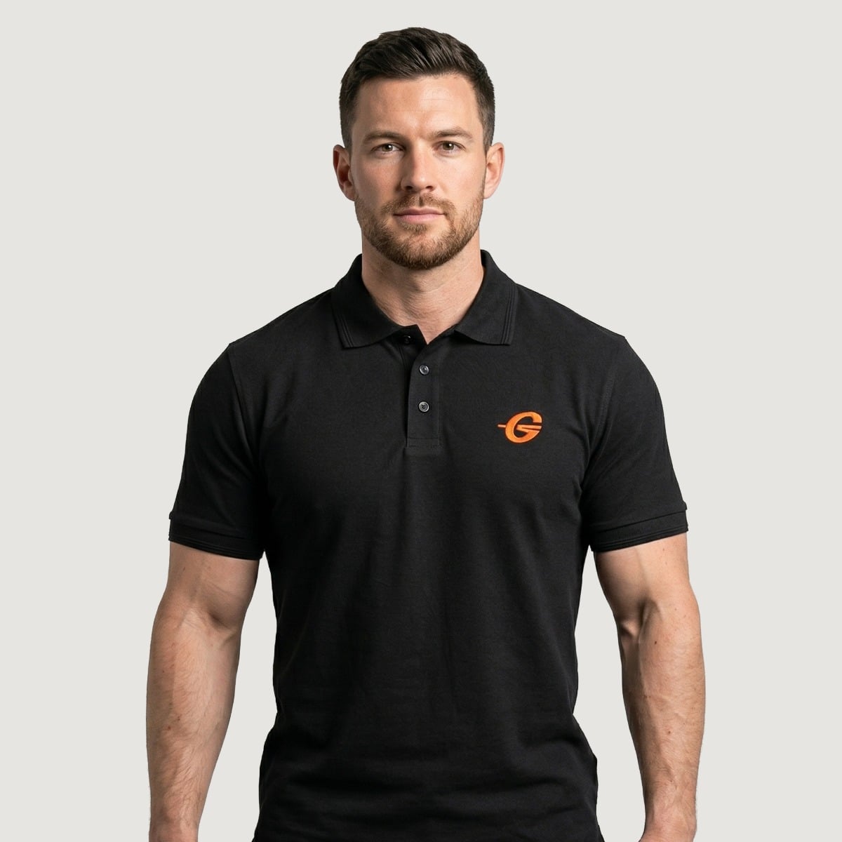 Tričko Polo Black - GymBeam