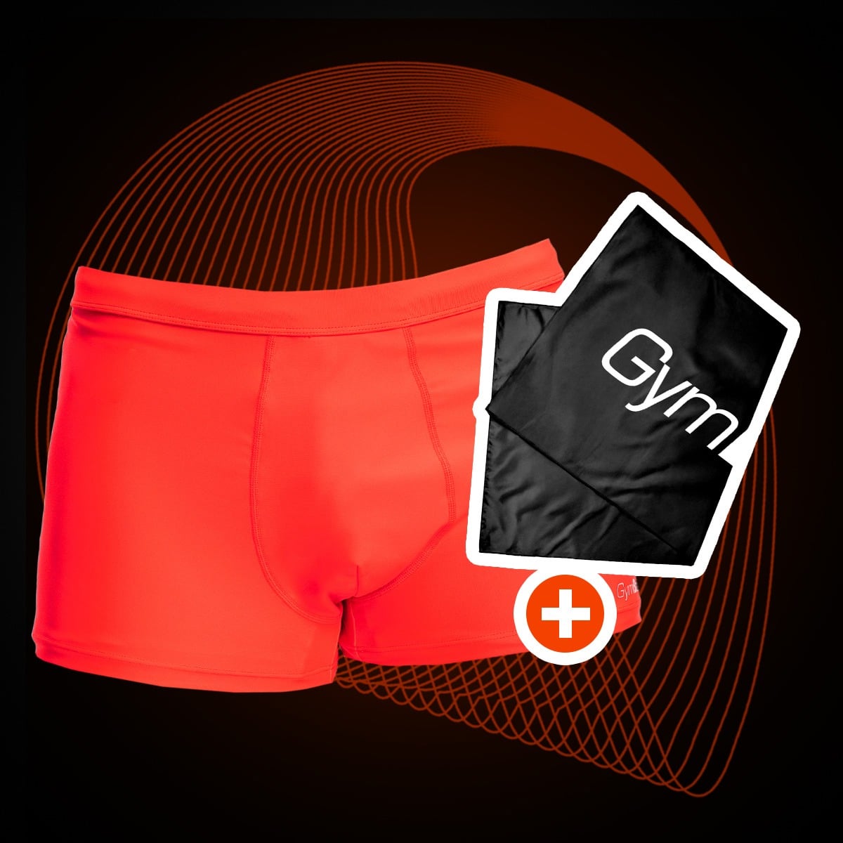 Pánské plavecké šortky Pro Red - GymBeam + dárek 