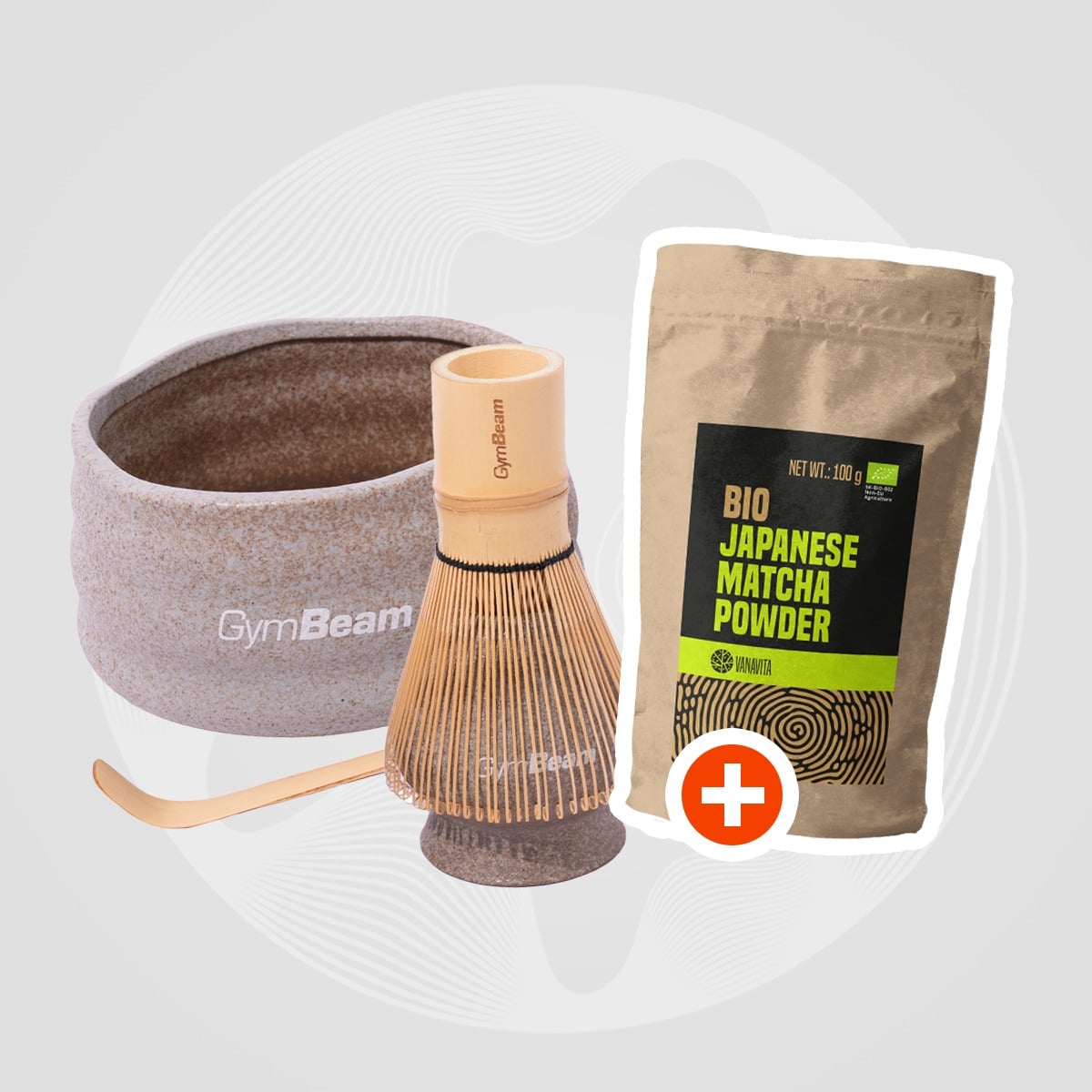 Matcha čajová souprava - GymBeam + dárek 