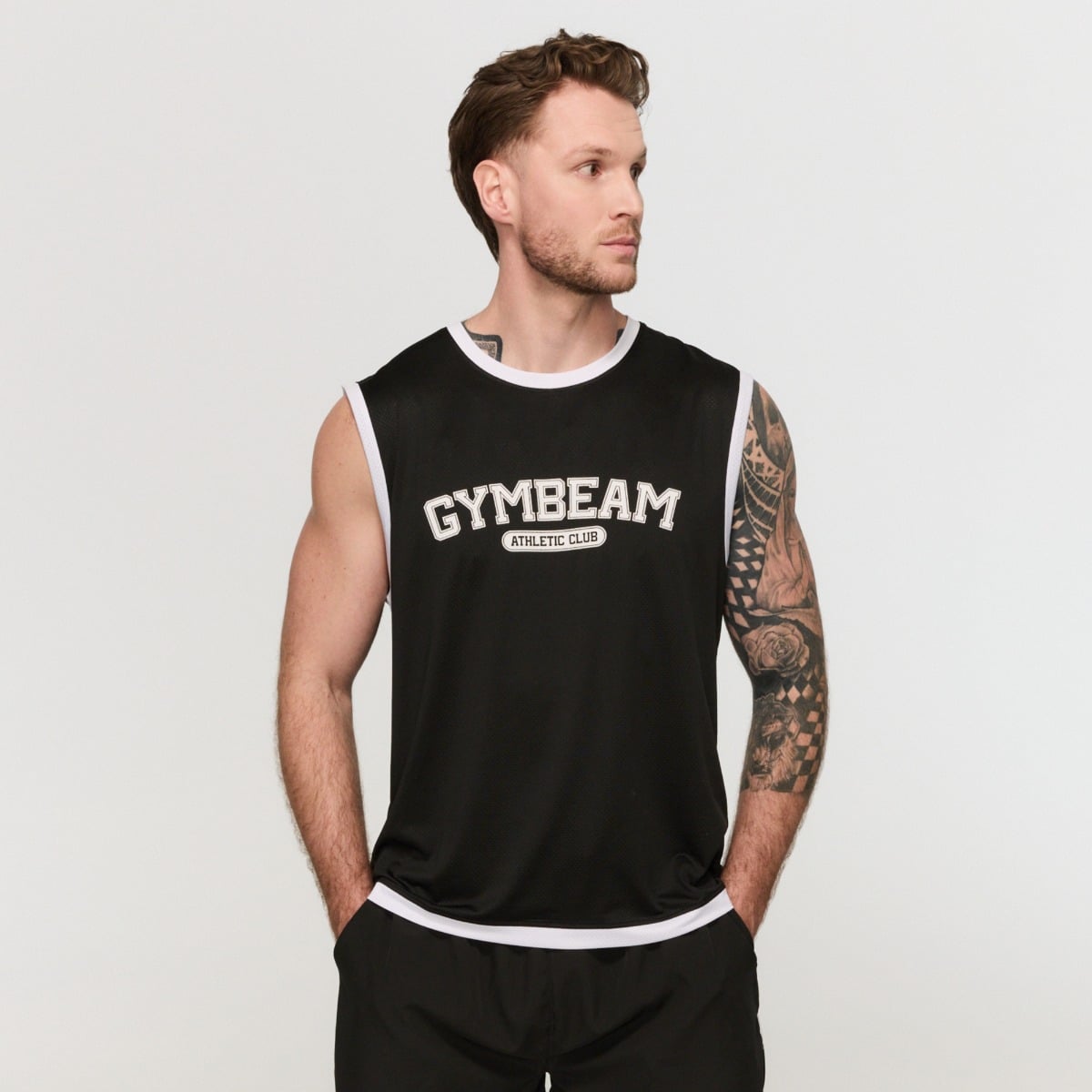 Tílko Varsity Black - GymBeam