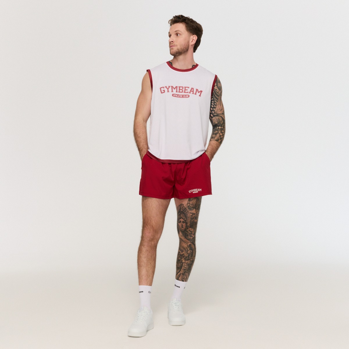 GymBeam Tílko Varsity White (obrázek 7)