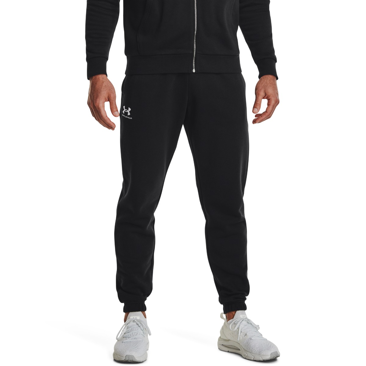 Under Armour Pánské tepláky Essential Fleece Black