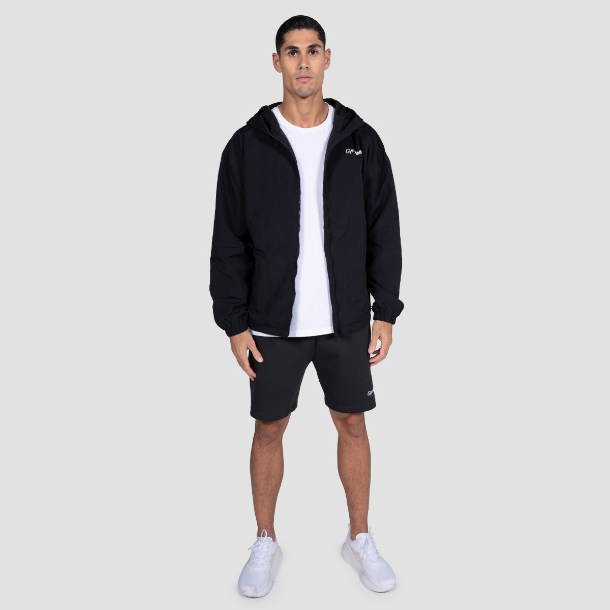 GymBeam Pánská bunda Relay Black (obrázek 4)