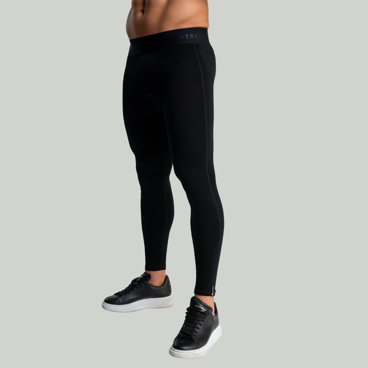 Pánské legíny MERINO I Black - STRIX černá XL