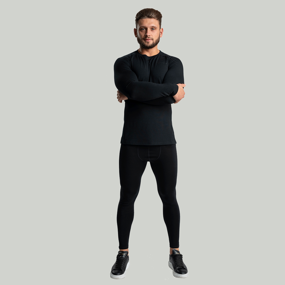 STRIX Pánské legíny MERINO I Black - Velikost: XXL | Barva: Čierna | Hmotnost: 0,245 kg | Balení: 80 · záber 6