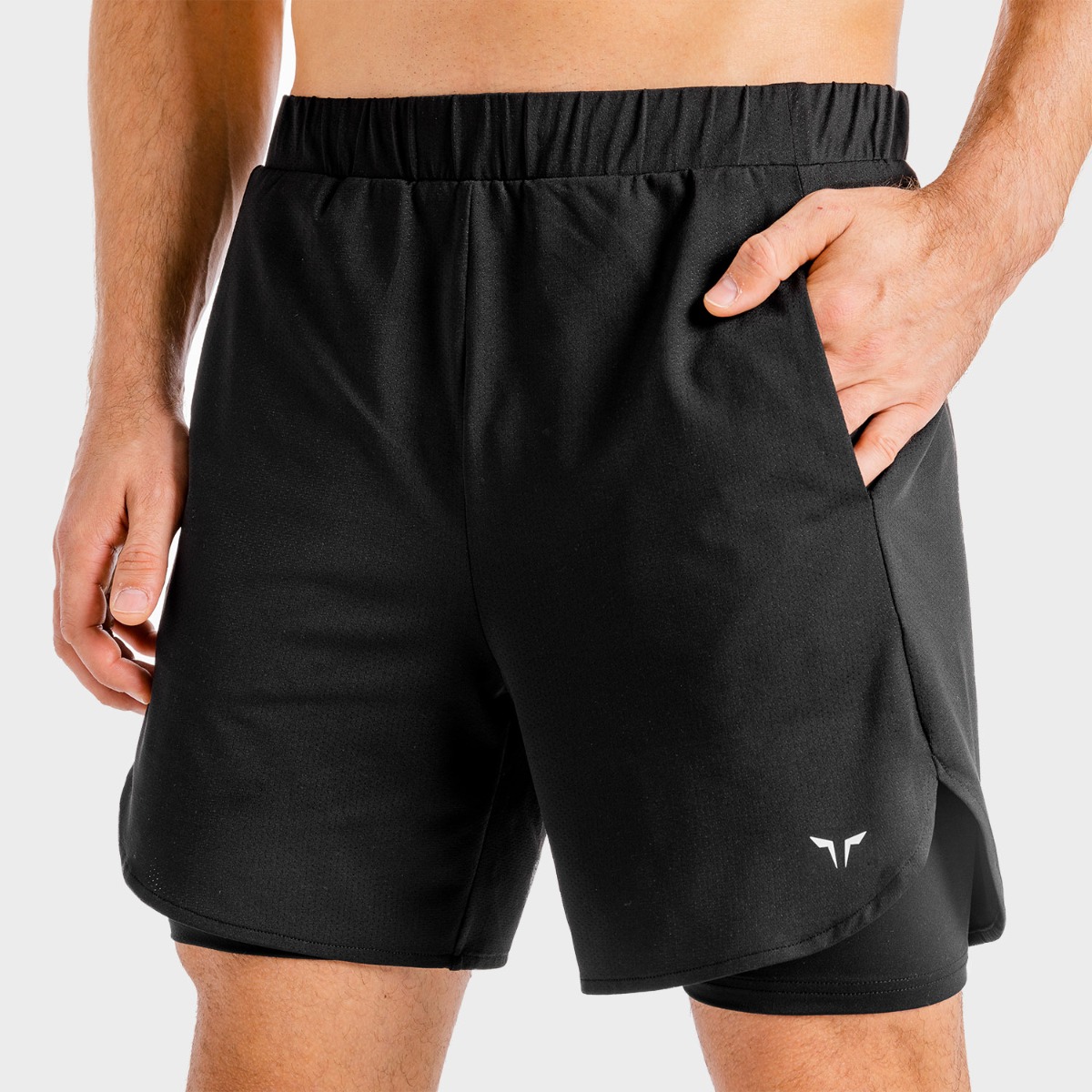 SQUATWOLF Pánské šortky 2in1 Core Mesh Onyx (obrázek 3)