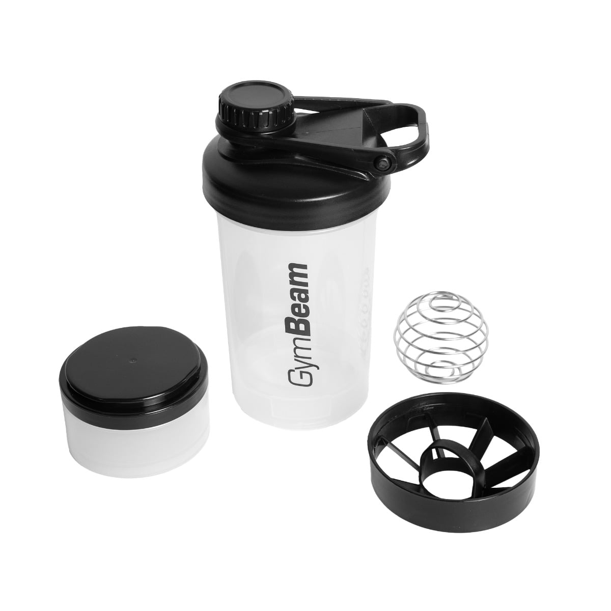 GymBeam Vícedílný šejkr 2in1 Clear 500 ml (obrázek 4)